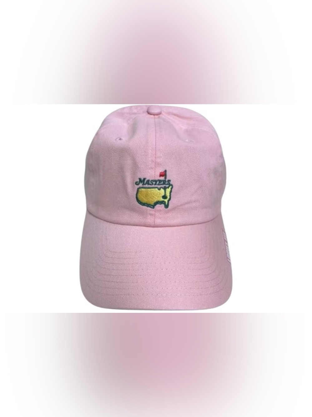 American Needle Masters Adjustable Golf Hat Cap Pink Cotton Twill Embroidered